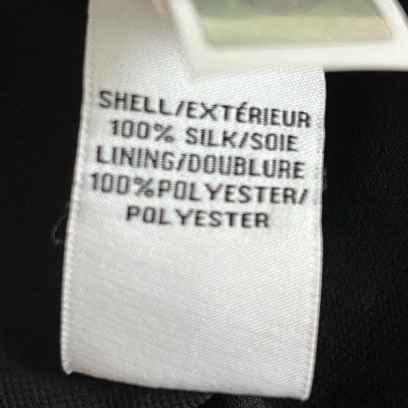 Diane Von Furstenburg Kelley Smocked Chiffon Silk Peacock Chevron Dress sz 12 - Picture 16 of 16